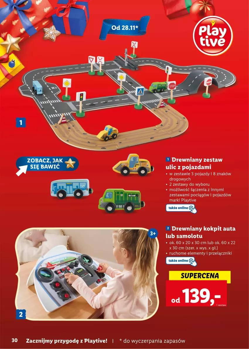 Gazetka promocyjna Lidl - KATALOG ZABAWKI - ważna 07.11.2022 do 06.01.2023 - strona 30 - produkty: Amol, Pociąg, Pojazd, Samolot