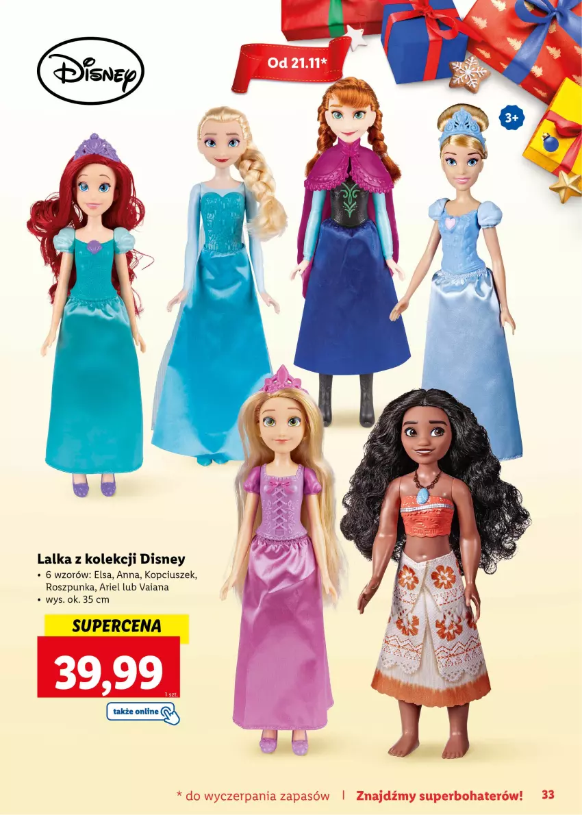 Gazetka promocyjna Lidl - KATALOG ZABAWKI - ważna 07.11.2022 do 06.01.2023 - strona 33 - produkty: Ariel, Disney, Lalka