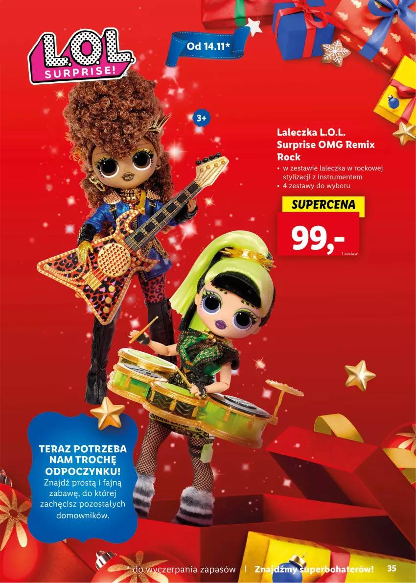 Gazetka promocyjna Lidl - KATALOG ZABAWKI - ważna 07.11.2022 do 06.01.2023 - strona 35 - produkty: L.O.L., Rum