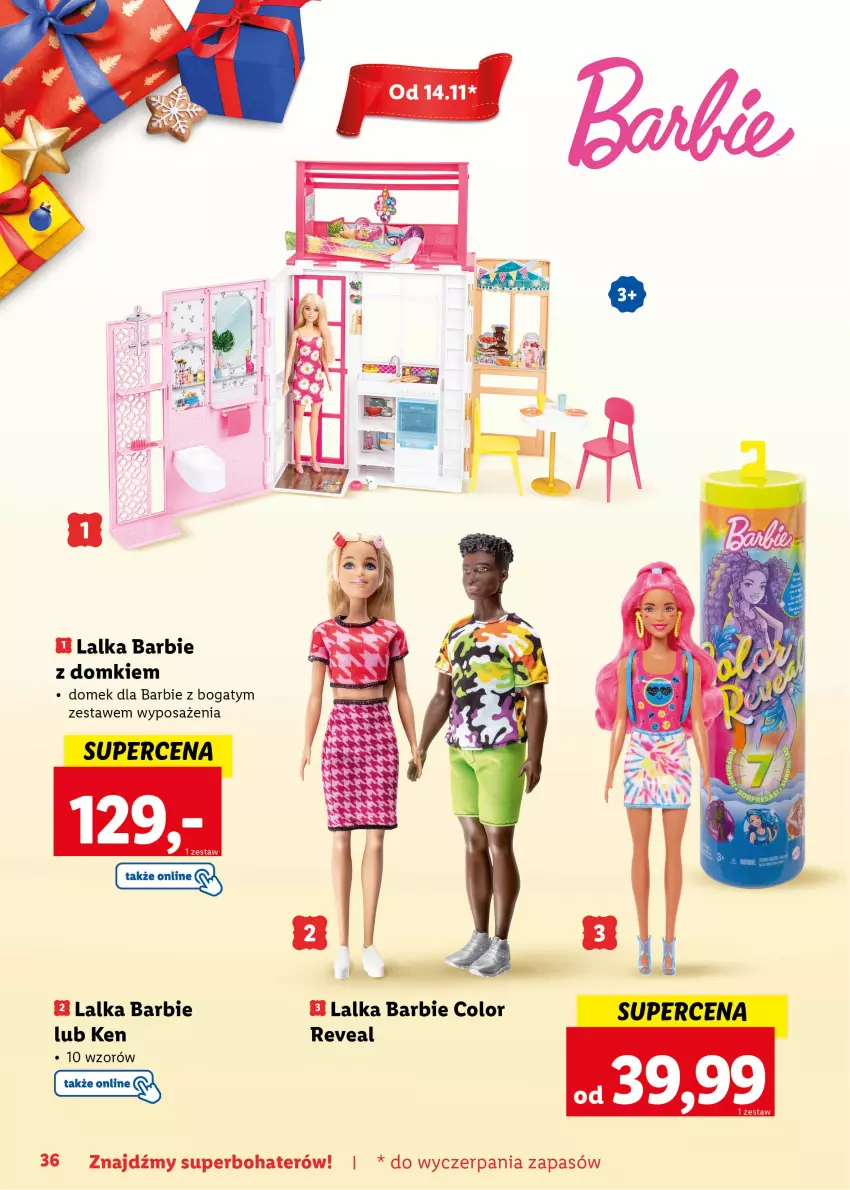 Gazetka promocyjna Lidl - KATALOG ZABAWKI - ważna 07.11.2022 do 06.01.2023 - strona 36 - produkty: Barbie, Lalka