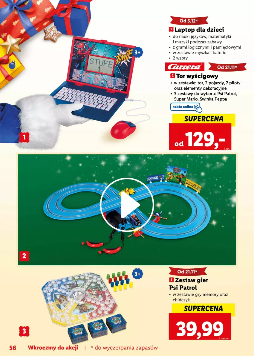 Gazetka promocyjna Lidl - KATALOG ZABAWKI - ważna 07.11.2022 do 06.01.2023 - strona 56 - produkty: Inka, Pojazd, Psi Patrol, Tor wyścigowy