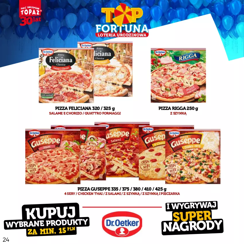 Gazetka promocyjna Topaz - Gazetka - ważna 21.08 do 15.10.2023 - strona 24 - produkty: Feliciana, Gry, Maggi, Piec, Pieczarka, Pizza, Salami, Ser