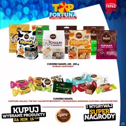 Gazetka promocyjna Topaz - Gazetka - Gazetka - ważna od 15.10 do 15.10.2023 - strona 25 - produkty: Gry, Cukier, Wawel, Galaretki, Pastylki, Cukierki, Gala, Michałki, Kokos