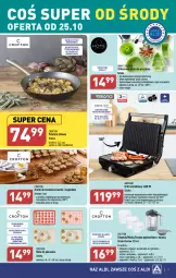 Gazetka promocyjna Aldi - Artykuły przemysłowe i tekstylia - Gazetka - ważna od 28.10 do 28.10.2023 - strona 7 - produkty: Piec, Por, Dzbanek, Grill kontaktowy, Ociekacz, Stek, Pojemnik, Forma do pieczenia, Patelnia, Grill, Miska, Fa