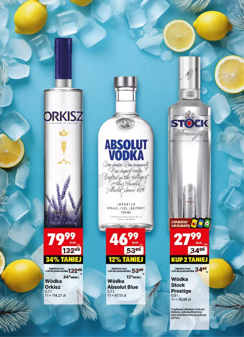 Gazetka promocyjna Delikatesy Centrum - DeliBarek DC49-DC50 - ważna 02.12 do 15.12.2024 - strona 12 - produkty: Absolut, Mola, Por, Stock, Wódka