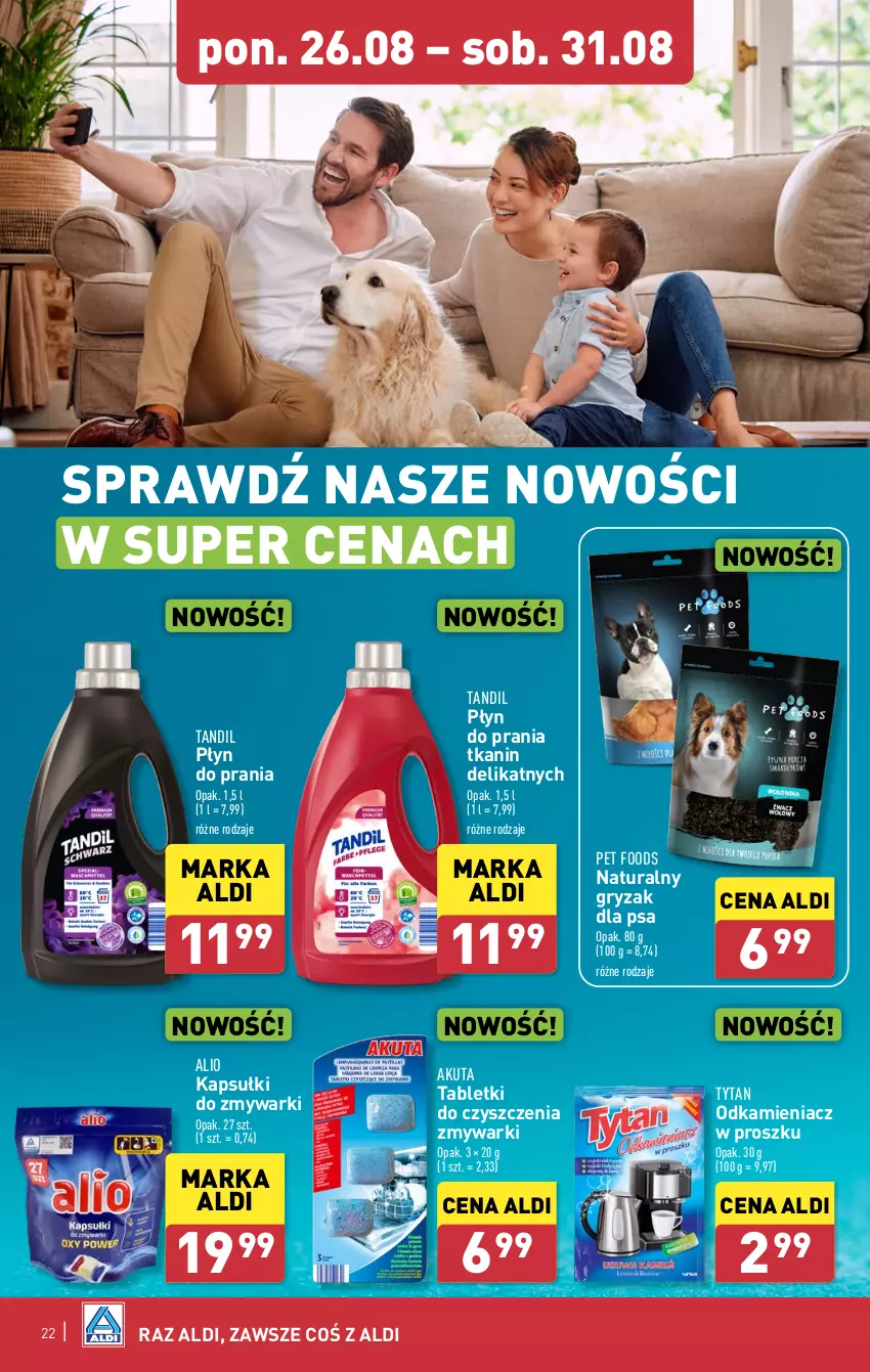 Gazetka promocyjna Aldi - Pełna oferta - ważna 26.08 do 31.08.2024 - strona 22 - produkty: Gry, Odkamieniacz, Płyn do prania, Tablet, Tytan, Zmywarki