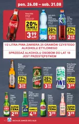 Gazetka promocyjna Aldi - Pełna oferta - Gazetka - ważna od 31.08 do 31.08.2024 - strona 14 - produkty: Piwa, Piwo, Mus, Gra, Ice tea, Coca-Cola, Woda mineralna, Woda, Captain Jack, Mięta