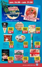 Gazetka promocyjna Aldi - Pełna oferta - Gazetka - ważna od 31.08 do 31.08.2024 - strona 15 - produkty: Mozzarella, Ser, Smakowita, Oliwki, Brie, Szynka, Ser kozi, Mars, Pecorino, Kiełbasa