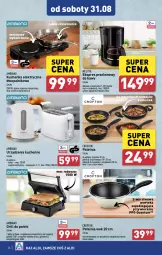 Gazetka promocyjna Aldi - Pełna oferta - Gazetka - ważna od 31.08 do 31.08.2024 - strona 36 - produkty: Ser, Dzbanek, Czajnik elektryczny, Czajnik, Toster, Ekspres przelewowy, Patelnia, Grill