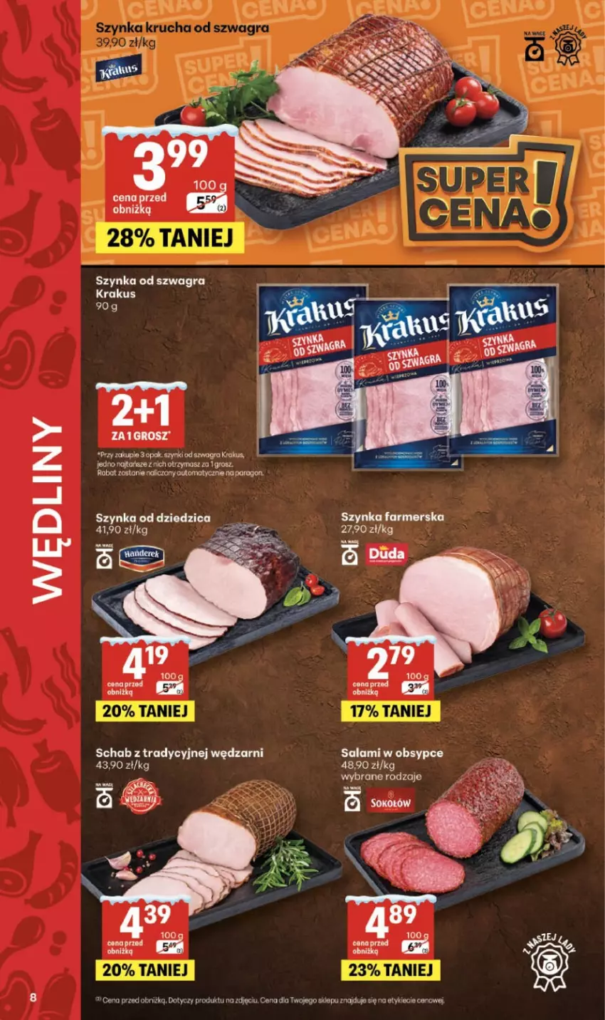 Gazetka promocyjna Delikatesy Centrum - Franczyza DC05 Czwartek - ważna 29.01 do 04.02.2026 - strona 25 - produkty: Fa, Gra, Krakus, LG, Salami, Szynka, Szynka farmerska