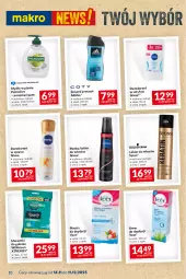 Gazetka promocyjna Makro - Najlepsze oferty - Gazetka - ważna od 11.12 do 11.12.2023 - strona 10 - produkty: Mydło w płynie, Palmolive, Dezodorant, Adidas, Krem do depilacji, Pompka, Plastry do depilacji, Syoss, Veet, Lakier do włosów, Mydło, Nivea, Lakier