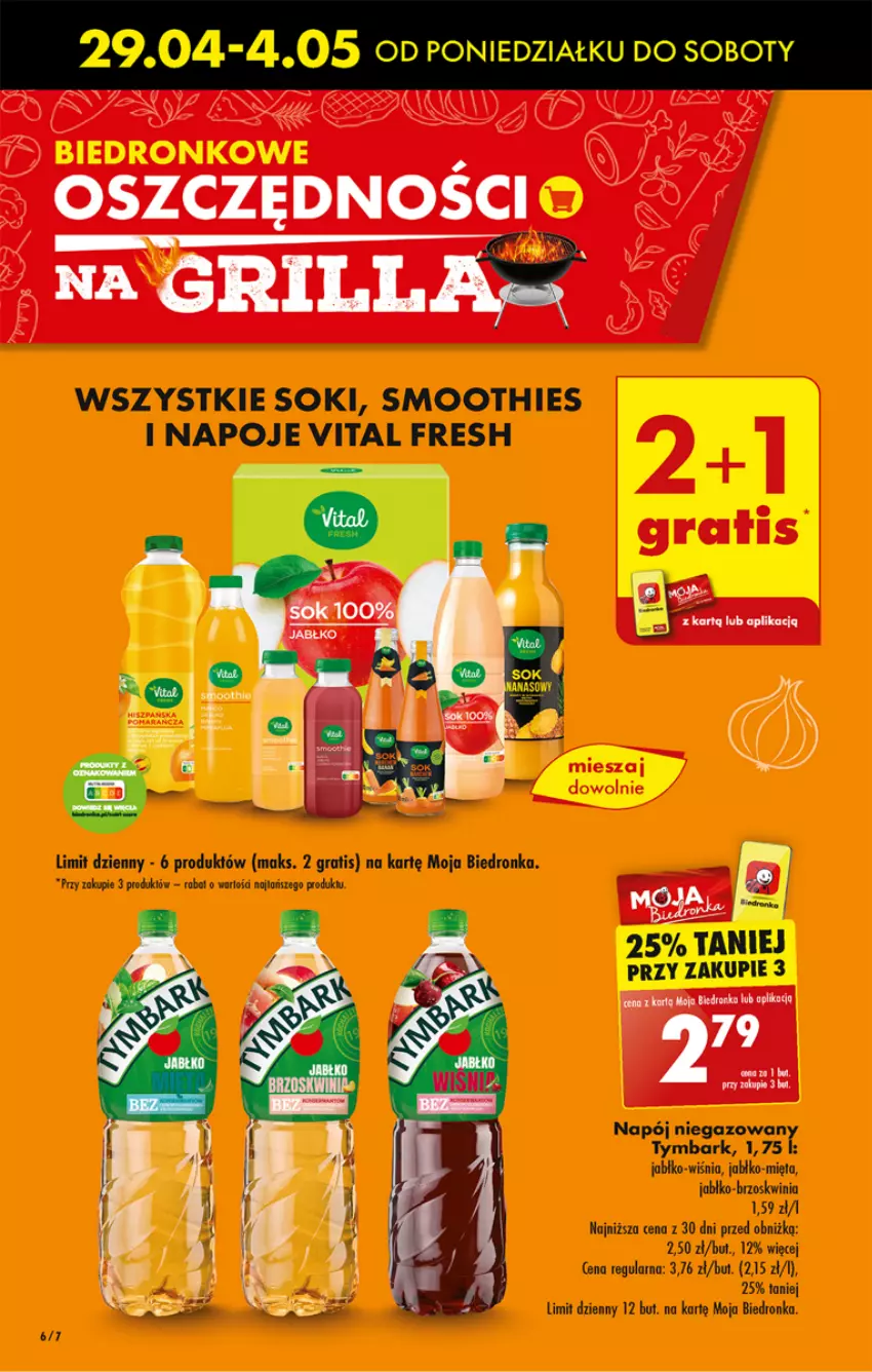 Gazetka promocyjna Biedronka - Od poniedzialku - ważna 29.04 do 04.05.2024 - strona 10 - produkty: Dron, Gra, Mięta, Napój, Napój niegazowany, Napoje, Smoothie, Sok, Tymbark