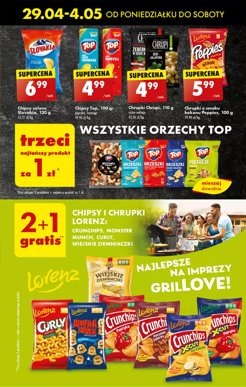 Gazetka promocyjna Biedronka - Od poniedzialku - ważna 29.04 do 04.05.2024 - strona 13 - produkty: Beko, Chipsy, Chrupki, Crunchips, Fa, Lorenz, Monster Munch, Sos