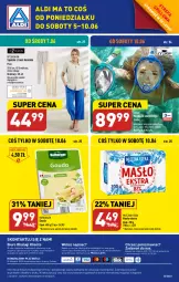 Gazetka promocyjna Aldi - COŚ do domu i nie tylko - Gazetka - ważna od 10.06 do 10.06.2023 - strona 11 - produkty: Por, Hofburger, Mleczna Rzeka, O nas, Burger, Spodnie, Biuro, Gouda, Masło, Maska, Fa