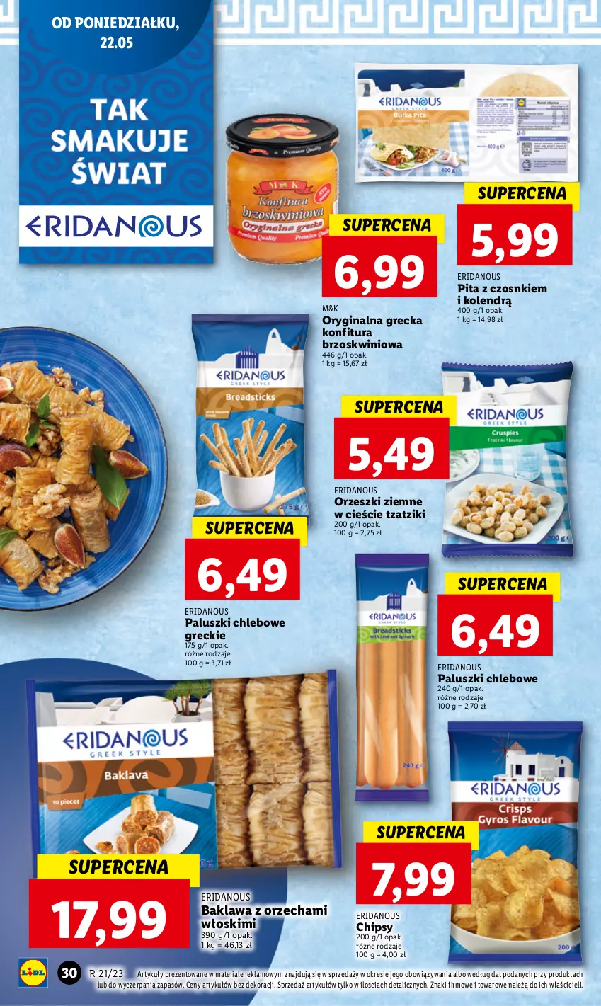 Gazetka promocyjna Lidl - GAZETKA - ważna 22.05 do 24.05.2023 - strona 34 - produkty: Chipsy, Chleb, Gin, Konfitura, Orzeszki, Orzeszki ziemne