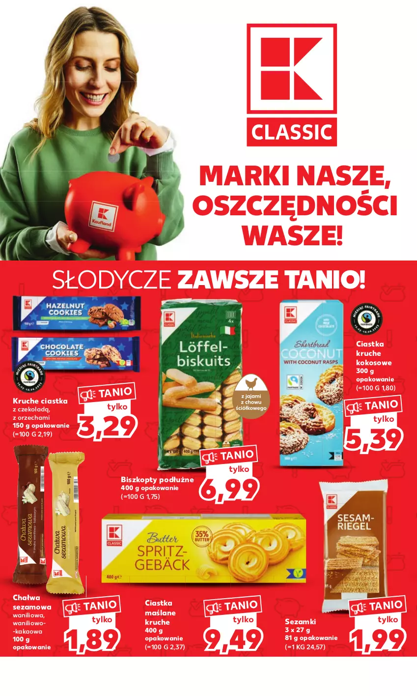 Gazetka promocyjna Kaufland - Mocny Start - ważna 29.05 do 31.05.2023 - strona 12 - produkty: Biszkopty, Chałwa, Ciastka, Kakao, Kokos, Lody, Sezam