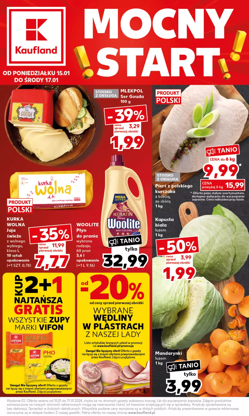 Gazetka promocyjna Kaufland - Mocny Start - ważna 15.01 do 17.01.2024 - strona 1 - produkty: Mandarynki, Waga