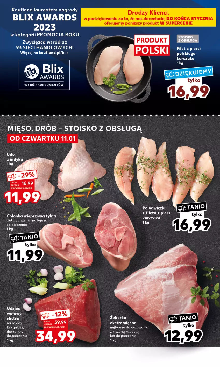 Gazetka promocyjna Kaufland - Mocny Start - ważna 15.01 do 17.01.2024 - strona 14 - produkty: Drób, Golonka wieprzowa, Kapustą, Kurczak, LG, Mięso