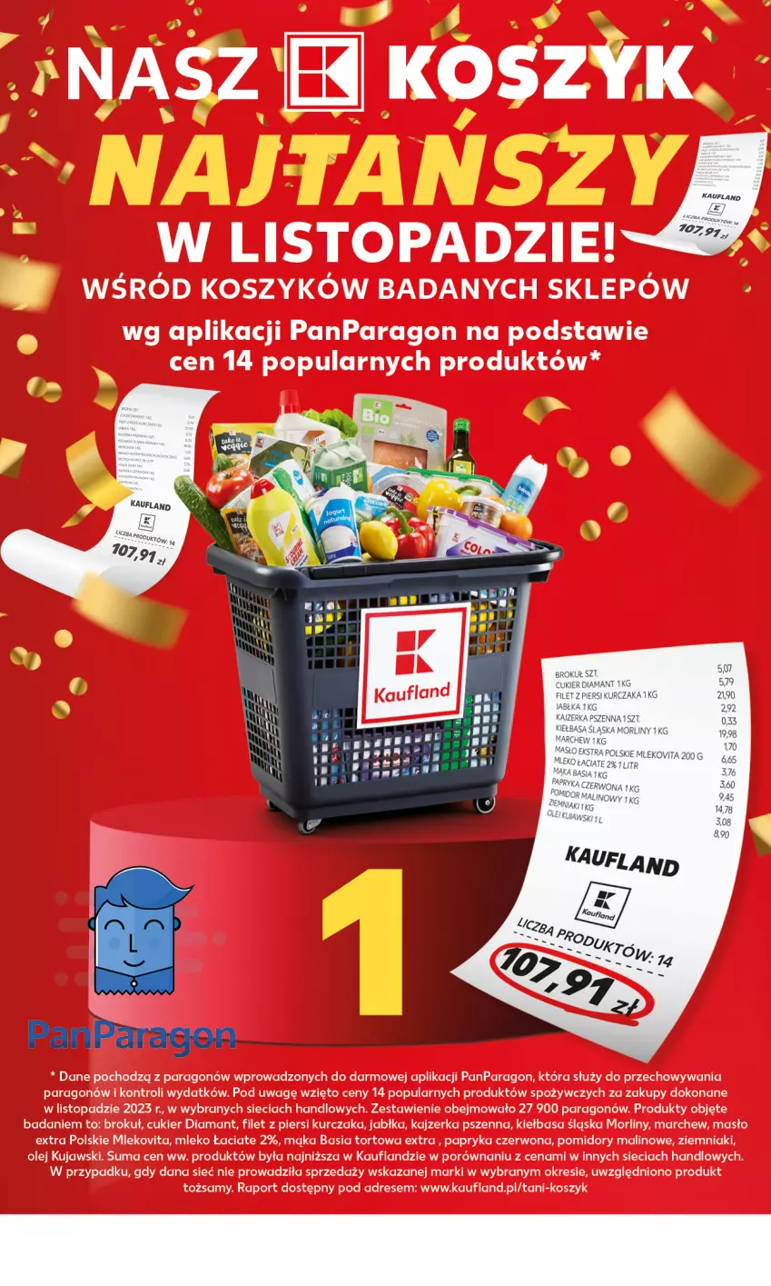 Gazetka promocyjna Kaufland - Mocny Start - ważna 15.01 do 17.01.2024 - strona 2 - produkty: Basia, Diamant, Jabłka, Kajzerka, Kiełbasa, Kiełbasa śląska, Kurczak, Mąka, Masło, Mleko, Mlekovita, Morliny