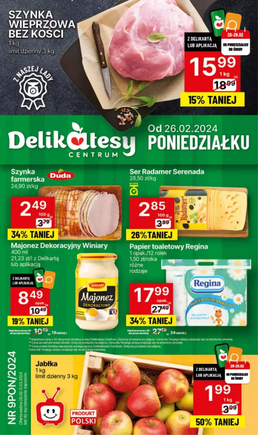 Gazetka promocyjna Delikatesy Centrum - NOWA GAZETKA Delikatesy Centrum od 26 lutego! 26.02-3.03.2024 - ważna 26.02 do 03.03.2024 - strona 3 - produkty: Fa, LEGO, Majonez, Radamer, Rum, Ser, Szynka, Szynka wieprzowa, Winiary