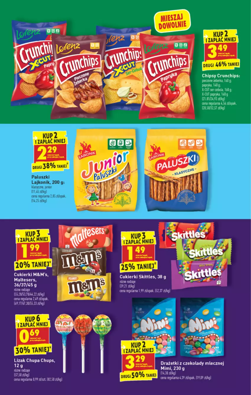 Gazetka promocyjna Biedronka - W tym tygodniu - ważna 07.02 do 12.02.2022 - strona 39 - produkty: Chipsy, Crunchips, Cukier, Cukierki, Lajkonik, Piec, Ser