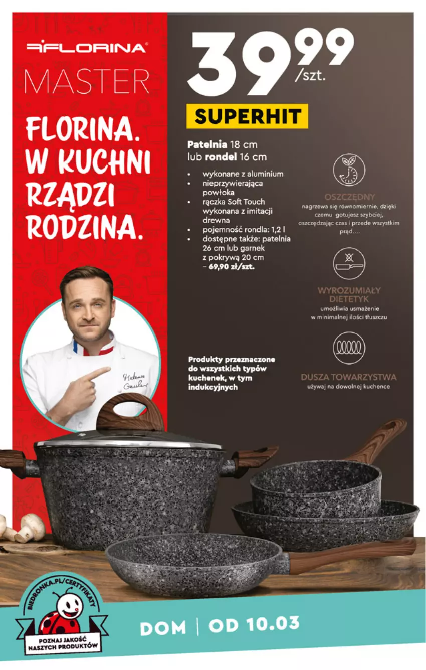 Gazetka promocyjna Biedronka - Okazje tygodnia - ważna 07.03 do 23.03.2022 - strona 18 - produkty: Patelnia