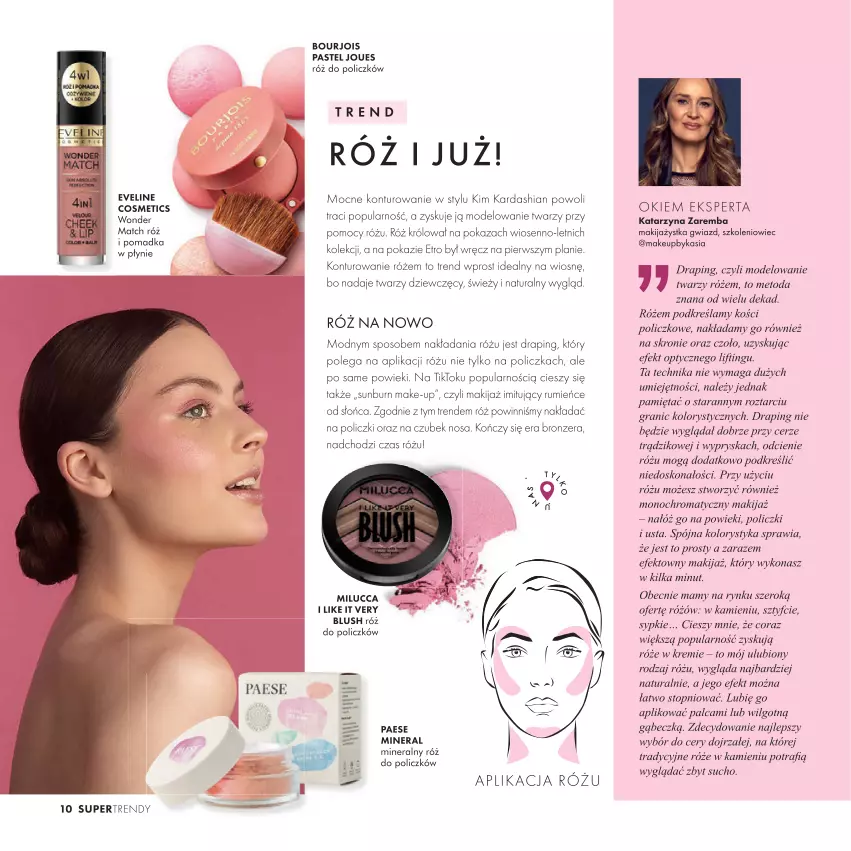 Gazetka promocyjna Super Pharm - Gazetka - ważna 20.03 do 31.12.2023 - strona 10 - produkty: Bourjois, Bronzer, Eveline, Gra, Kasia, LG, Makijaż, Mięta, PAESE, Róż do policzków, Rum, Top