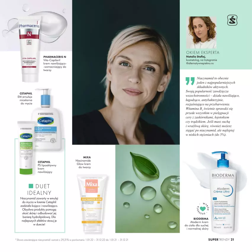 Gazetka promocyjna Super Pharm - Gazetka - ważna 20.03 do 31.12.2023 - strona 21 - produkty: Acer, Atoderm, Bioderma, Cetaphil, Emulsja, Gra, Krem do ciała, Krem do twarzy, Krem nawilżający, Mixa, Pharmaceris, Por