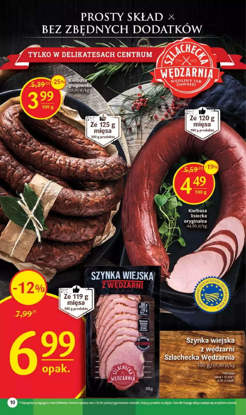 Gazetka promocyjna Delikatesy Centrum - Gazetka DC20 - ważna 25.05 do 31.05.2023 - strona 10 - produkty: Gin, Kiełbasa, Szynka