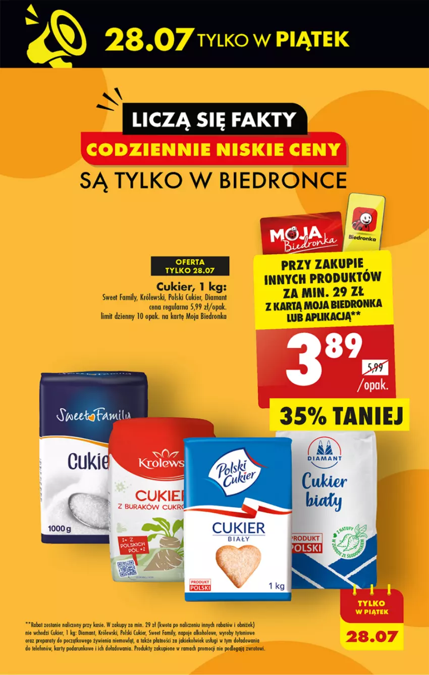 Gazetka promocyjna Biedronka - Od czwartku - ważna 27.07 do 02.08.2023 - strona 3 - produkty: Cukier, Diamant, Dron, Fa, Królewski, Napoje, Rama, Telefon