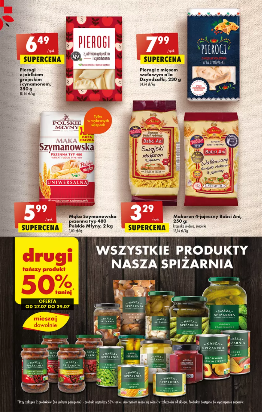 Gazetka promocyjna Biedronka - Od czwartku - ważna 27.07 do 02.08.2023 - strona 43 - produkty: Fa, Feta, Mąka, Makaron, Pierogi, Polskie Młyny