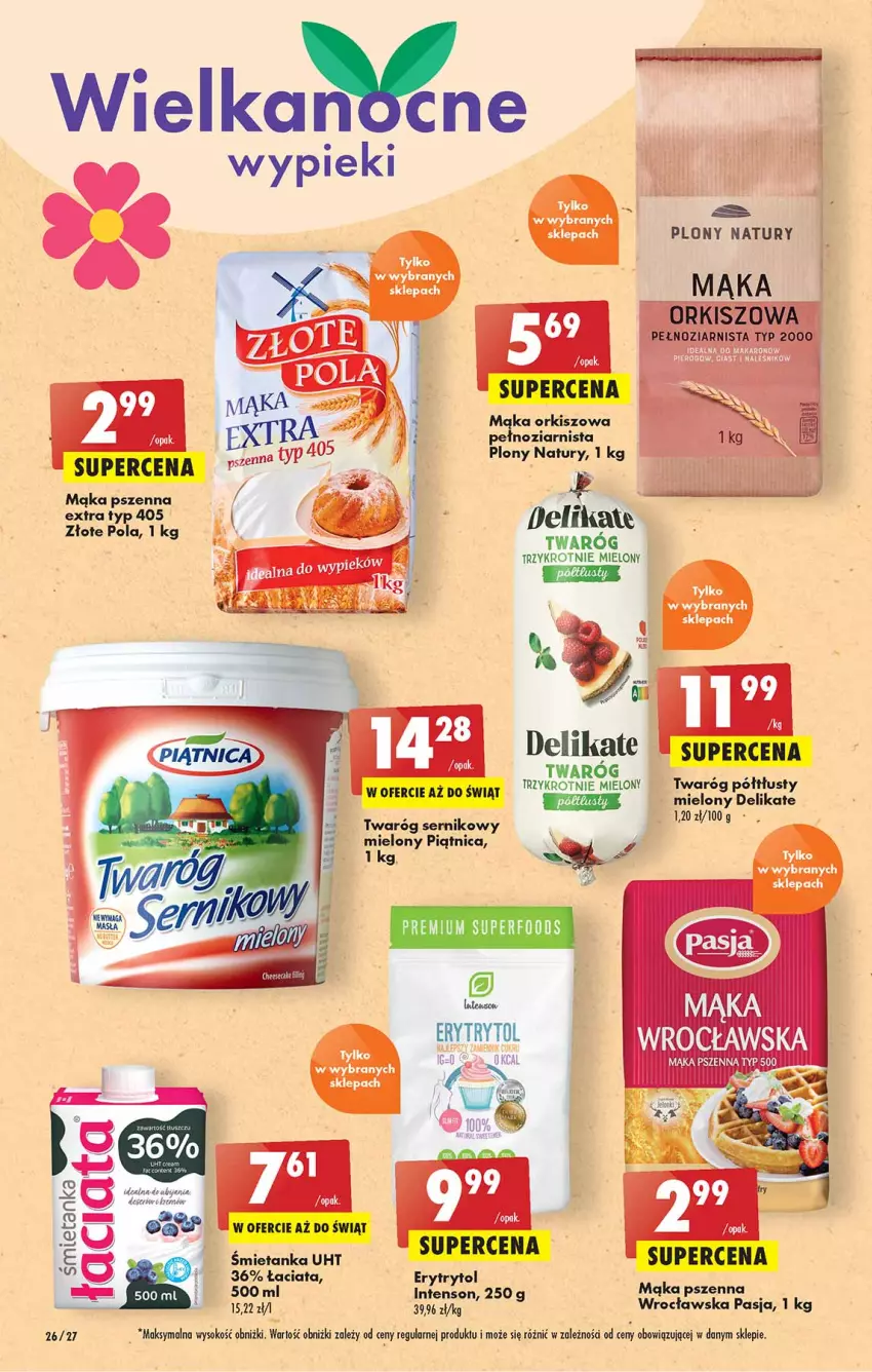 Gazetka promocyjna Biedronka - W tym tygodniu - ważna 07.04 do 13.04.2022 - strona 26 - produkty: LG, Mąka, Mąka pszenna, Makaron, Piątnica, Ser, Sok, Twaróg, Twaróg półtłusty