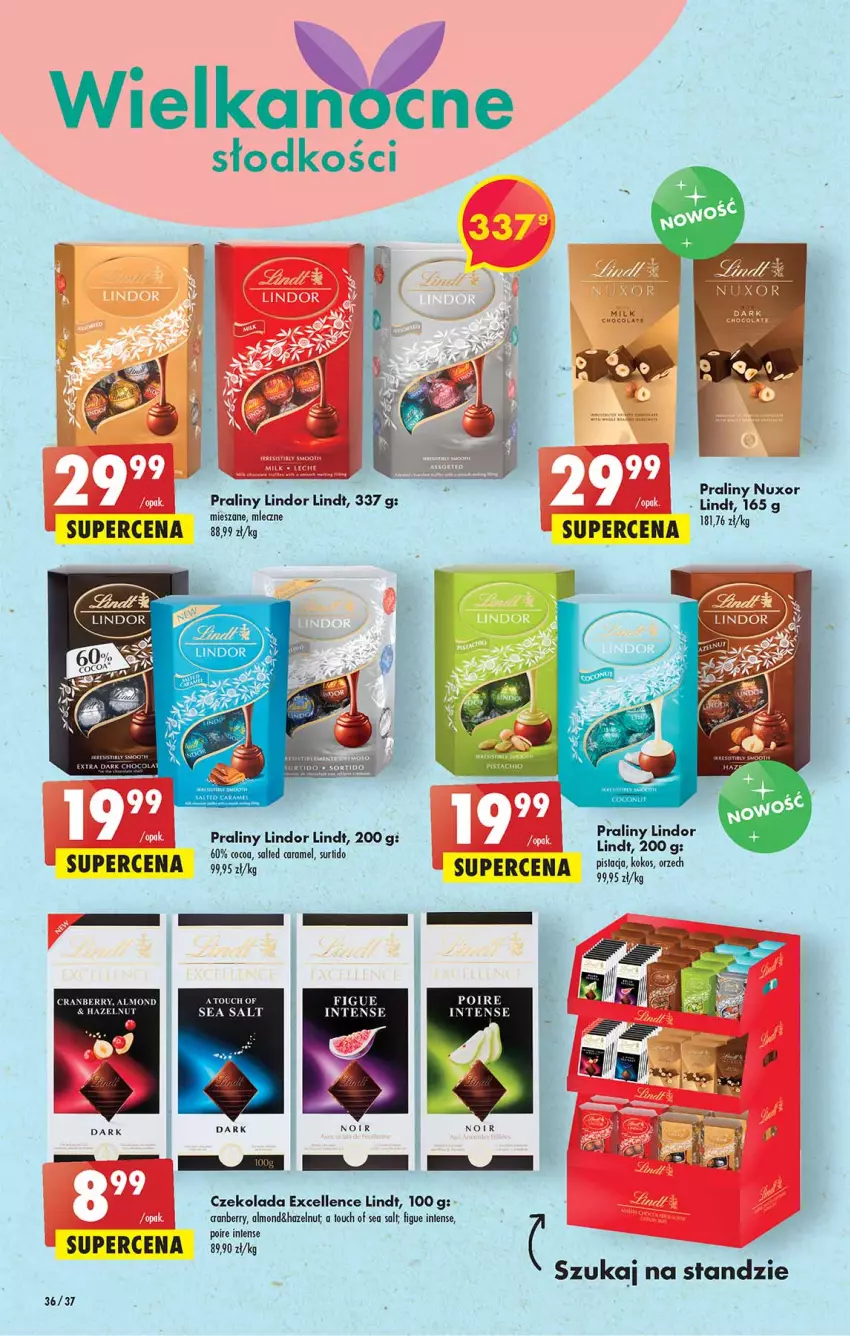 Gazetka promocyjna Biedronka - W tym tygodniu - ważna 07.04 do 13.04.2022 - strona 36 - produkty: Czekolada, Kokos, Lindor, Lindt, Praliny