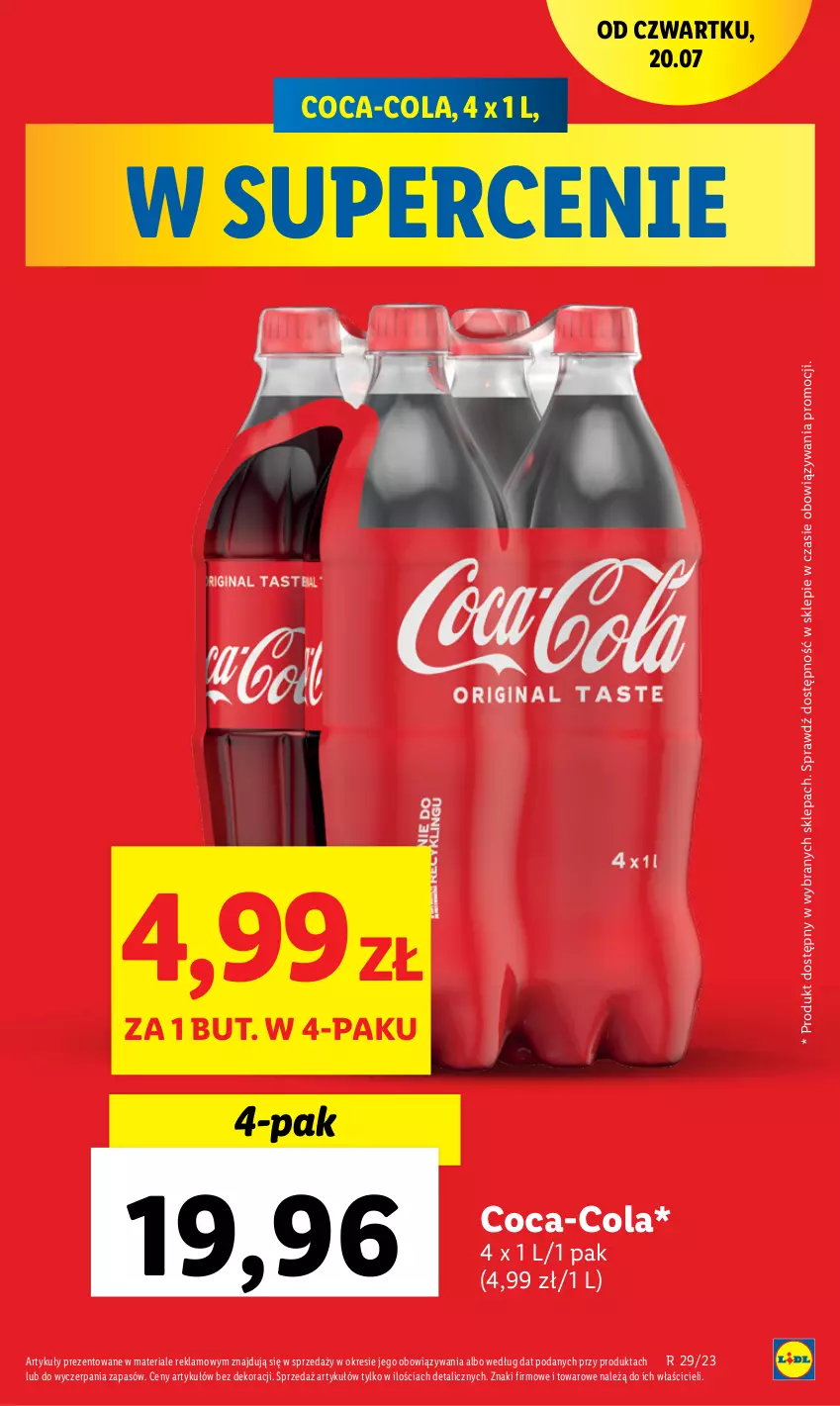 Gazetka promocyjna Lidl - GAZETKA - ważna 20.07 do 22.07.2023 - strona 13 - produkty: Coca-Cola