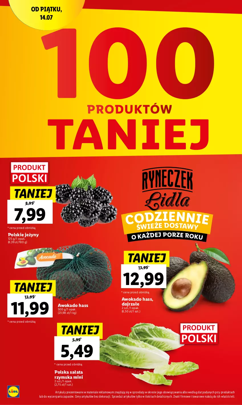 Gazetka promocyjna Lidl - GAZETKA - ważna 20.07 do 22.07.2023 - strona 22 - produkty: Jeżyny, Por, Sałat