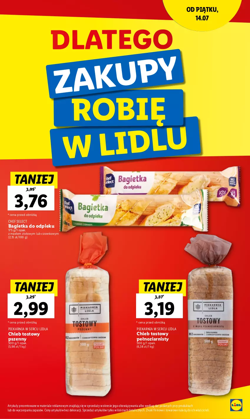 Gazetka promocyjna Lidl - GAZETKA - ważna 20.07 do 22.07.2023 - strona 23 - produkty: Bagietka, Chleb, Chleb tostowy, Ser