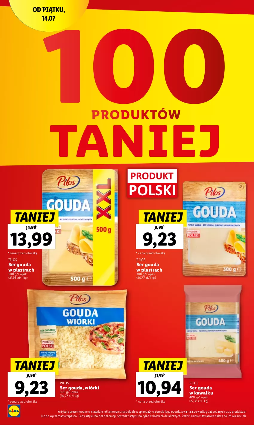 Gazetka promocyjna Lidl - GAZETKA - ważna 20.07 do 22.07.2023 - strona 24 - produkty: Gouda, Kawa, Pilos, Ser