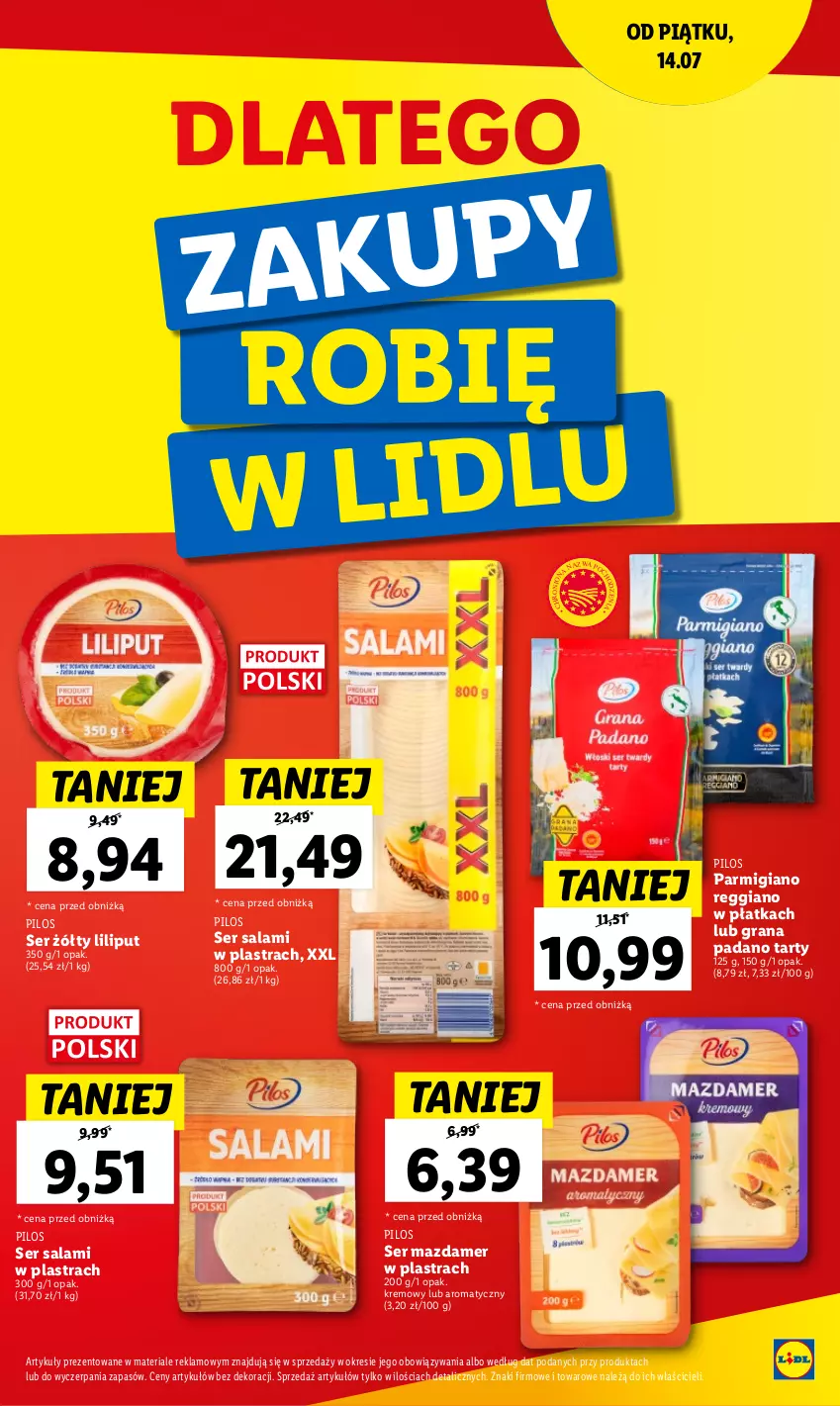 Gazetka promocyjna Lidl - GAZETKA - ważna 20.07 do 22.07.2023 - strona 27 - produkty: Gra, Mazdamer, Pilos, Salami, Ser, Ser salami