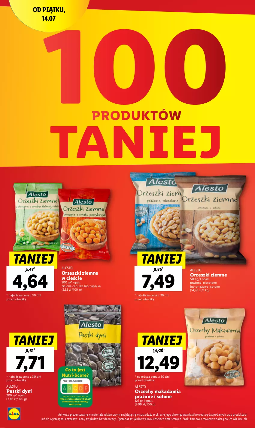 Gazetka promocyjna Lidl - GAZETKA - ważna 20.07 do 22.07.2023 - strona 34 - produkty: Orzeszki, Orzeszki ziemne, Papryka, Pestki dyni, Wazon