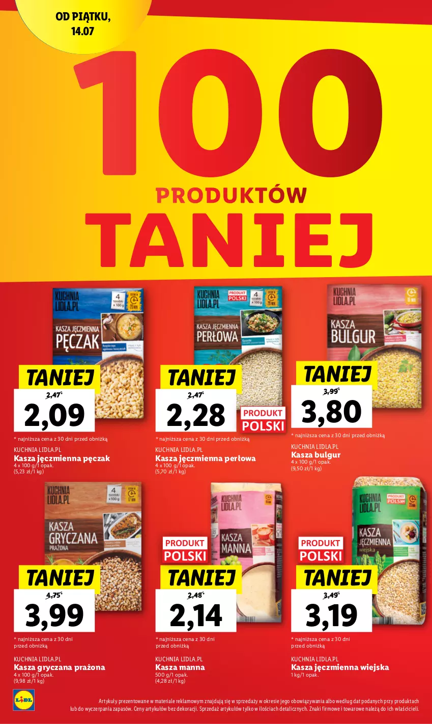 Gazetka promocyjna Lidl - GAZETKA - ważna 20.07 do 22.07.2023 - strona 36 - produkty: Bulgur, Gry, Kasza, Kasza gryczana, Kasza jęczmienna, Kuchnia, LG