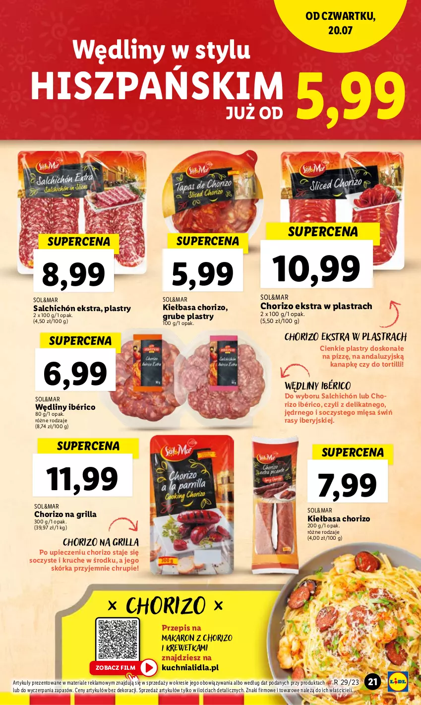 Gazetka promocyjna Lidl - GAZETKA - ważna 20.07 do 22.07.2023 - strona 61 - produkty: Grill, Kiełbasa, Kuchnia, Makaron, Piec