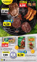 Gazetka promocyjna Lidl - GAZETKA - Gazetka - ważna od 22.07 do 22.07.2023 - strona 70 - produkty: Hamburger, Karkówka wieprzowa, Burger, Roślinne kiełbaski, Boczek, Grill