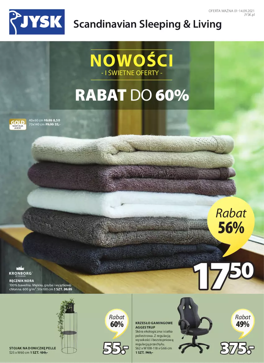 Gazetka promocyjna Jysk - Oferta tygodnia - ważna 01.09 do 14.09.2021 - strona 2 - produkty: Krzesło, Ręcznik, Siatka, Sok, Stojak, Top, Wełna