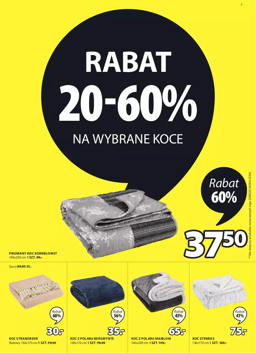 Gazetka promocyjna Jysk - Oferta tygodnia - ważna 01.09 do 14.09.2021 - strona 8 - produkty: Koc, Tran