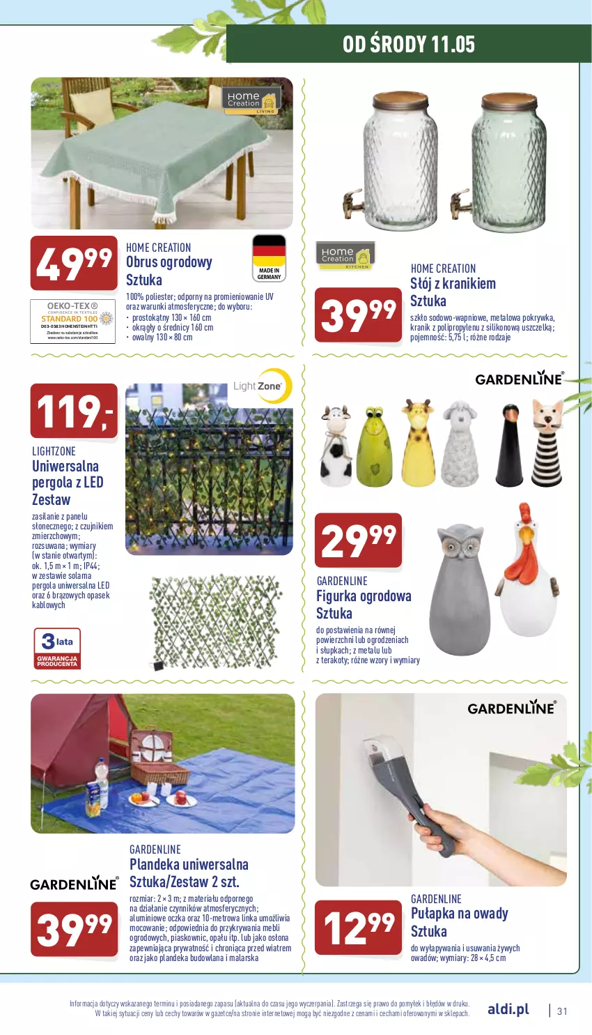 Gazetka promocyjna Aldi - Pełny katalog - ważna 09.05 do 14.05.2022 - strona 31 - produkty: Inka, LANA, Metro, Obrus, Pasek, Por, Silan, Tera