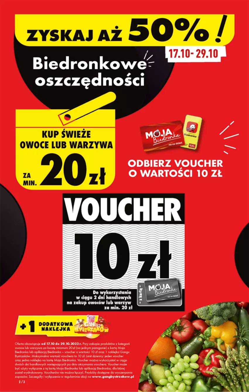 Gazetka promocyjna Biedronka - W tym tygodniu P - ważna 17.10 do 22.10.2022 - strona 2 - produkty: Dron, Fa, Gra, Klej, LEGO, Owoce, Warzywa