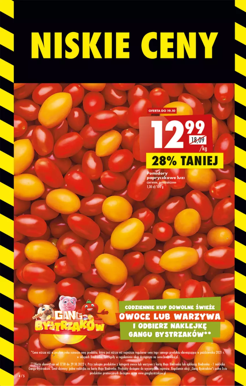 Gazetka promocyjna Biedronka - W tym tygodniu P - ważna 17.10 do 22.10.2022 - strona 4 - produkty: Dron, Klej, LEGO, Owoce, Warzywa