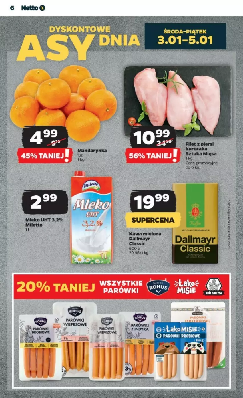 Gazetka promocyjna Netto - ważna 02.01 do 10.01.2024 - strona 23 - produkty: Kawa, Kawa mielona, Parówki, Sos