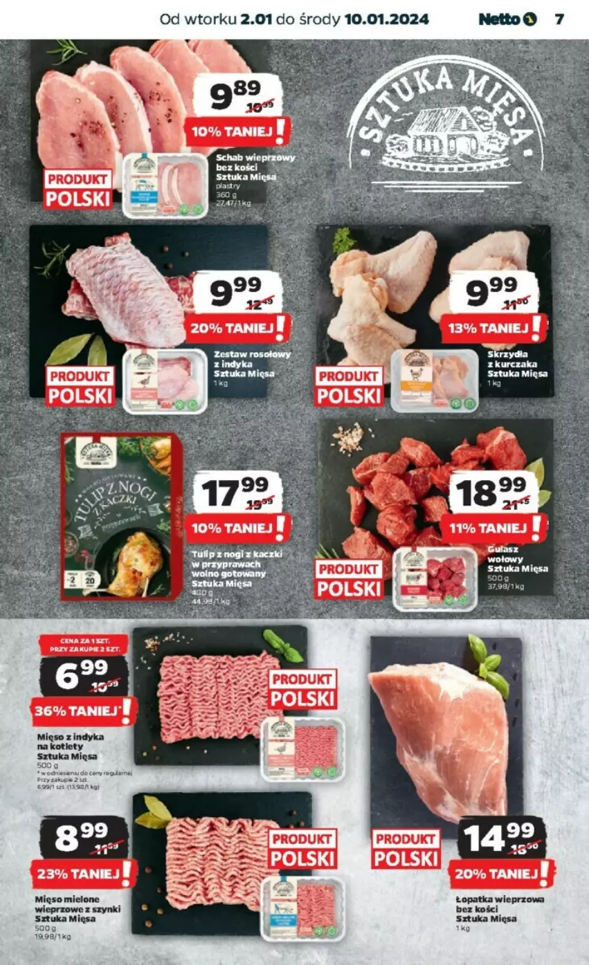 Gazetka promocyjna Netto - ważna 02.01 do 10.01.2024 - strona 24 - produkty: Kotlet, Kurczak, Mięso, Mięso z indyka