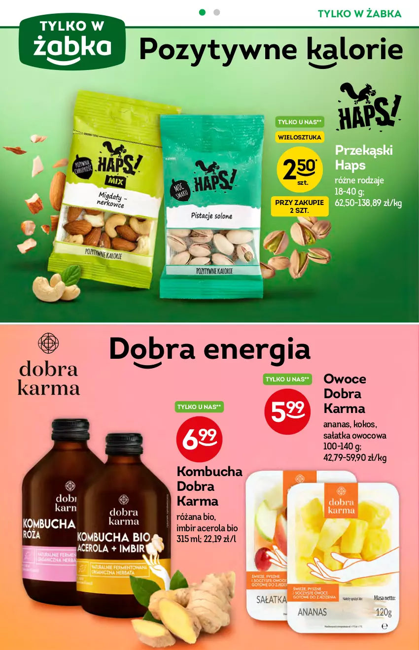 Gazetka promocyjna Żabka - ważna 14.07 do 20.07.2021 - strona 22 - produkty: Acer, Ananas, Imbir, Kokos, O nas, Owoce, Róża, Sałat, Sałatka
